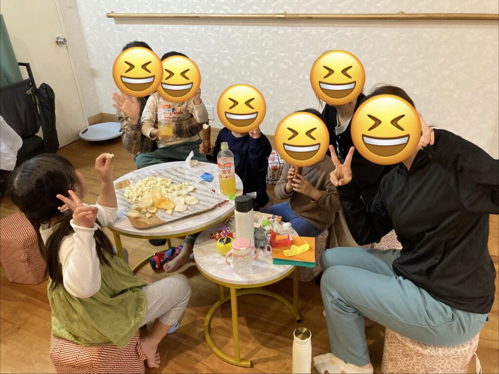 みんなで食べるおやつは最高！