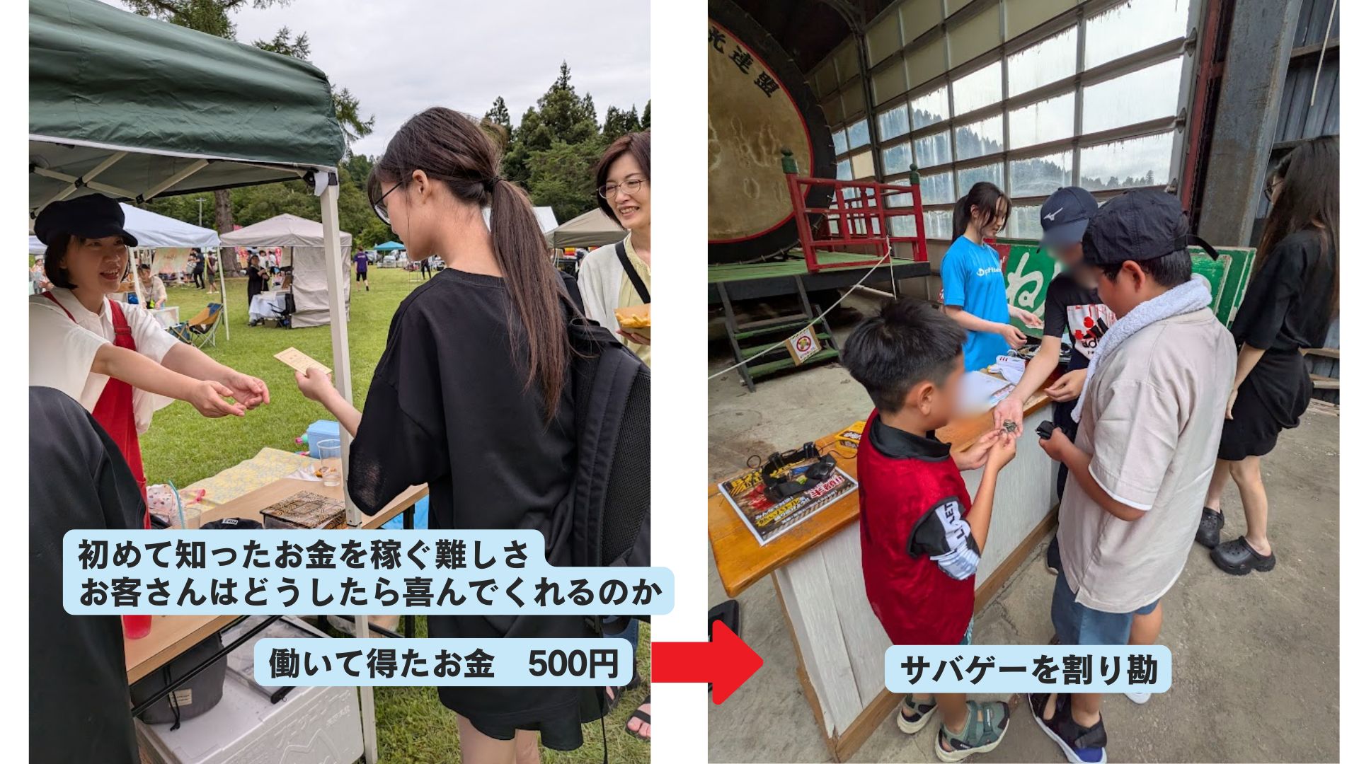 働いて得た500円を出し合い、サバゲーに参加する子どもたち
