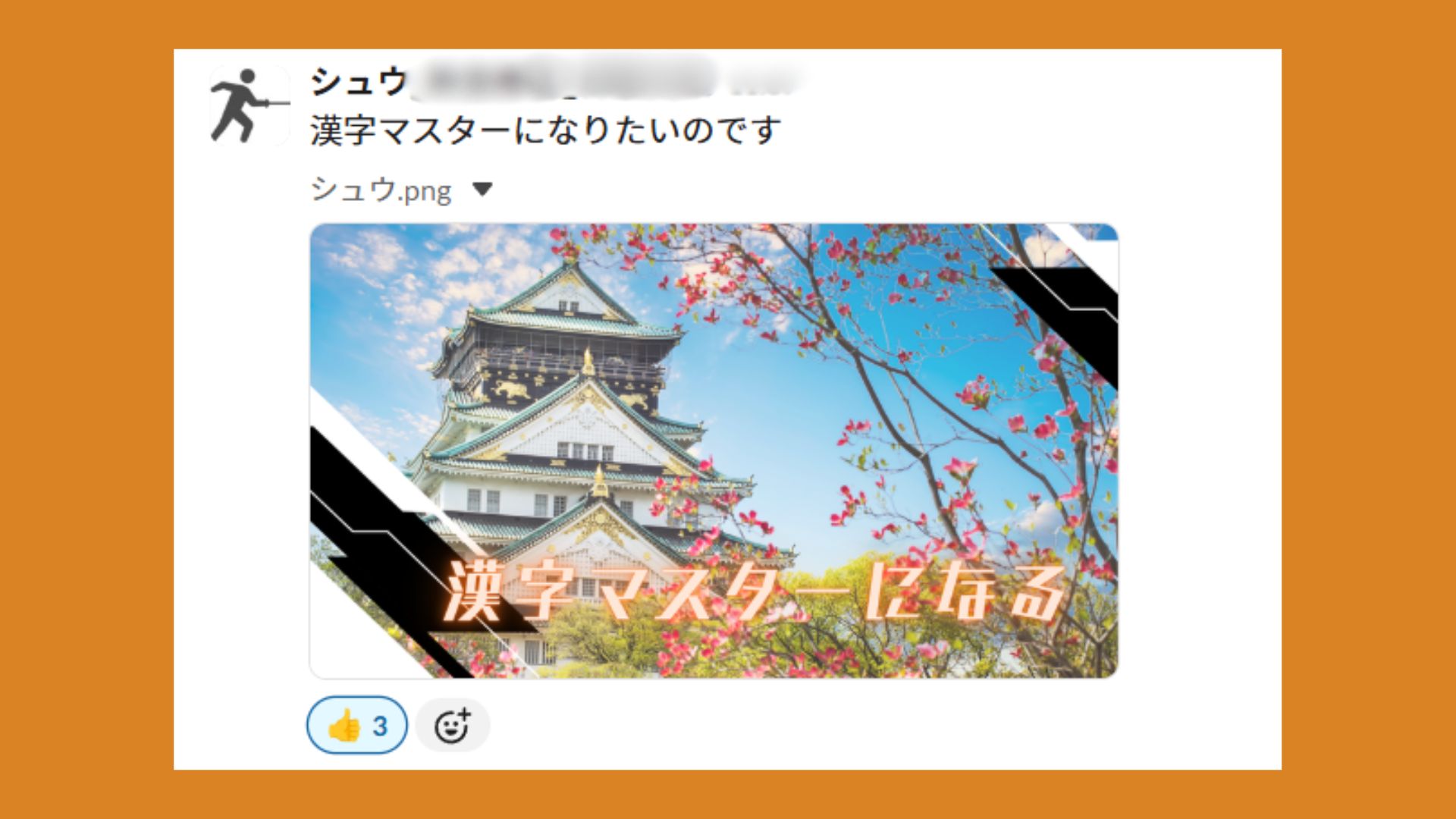 漢字マスターになりたいのです