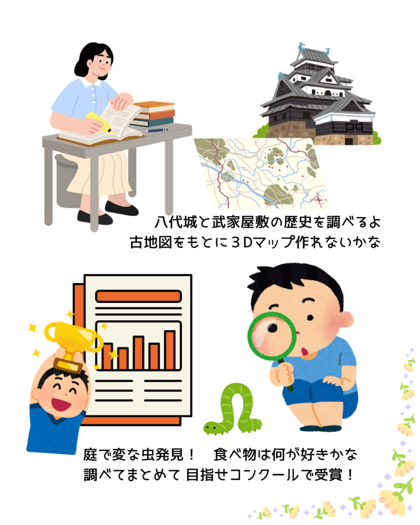 NIJINアカデミー熊本八代校でできること（自由研究や探究活動は理科分野も社会分野も）