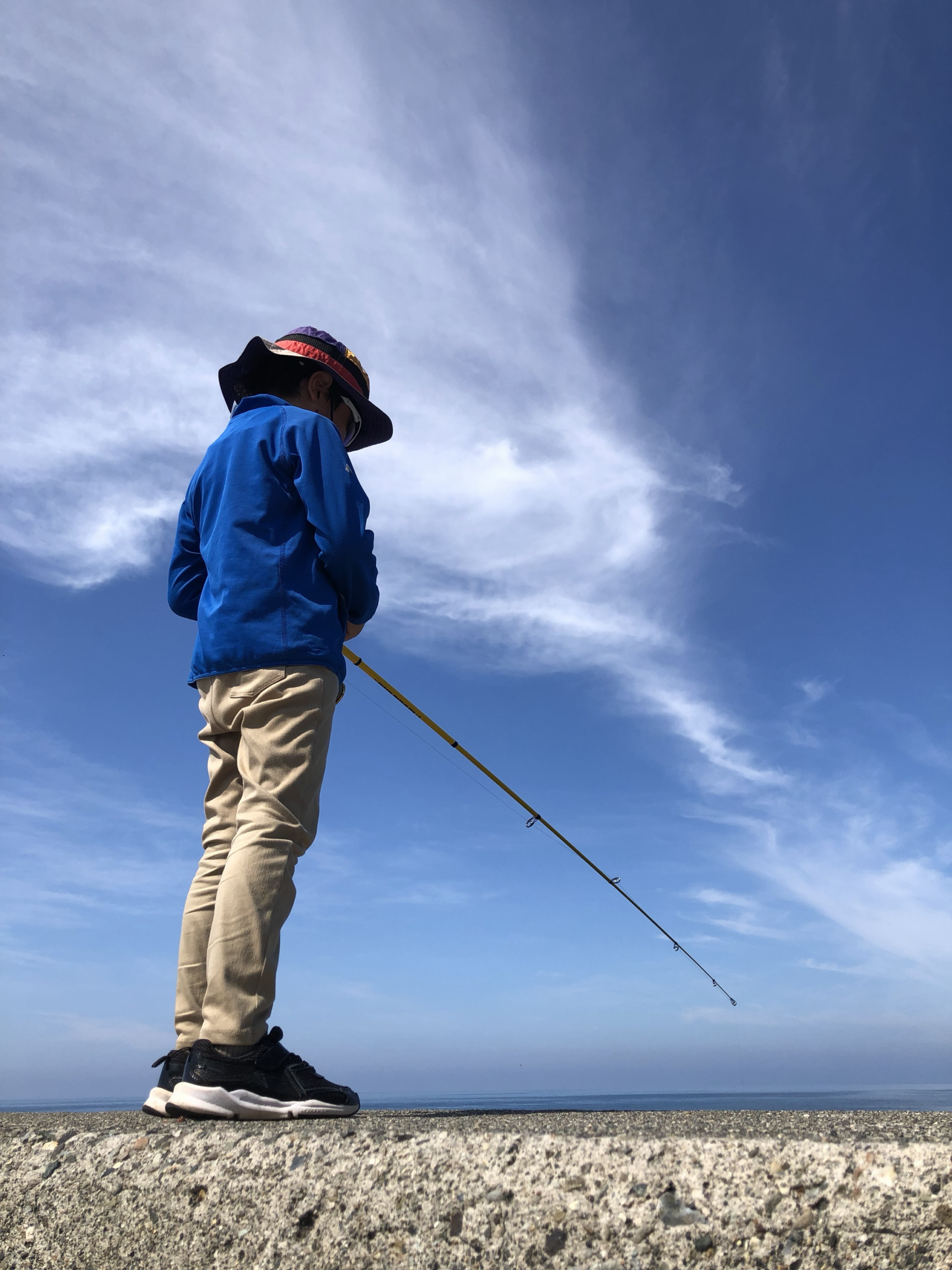 釣りをする姿