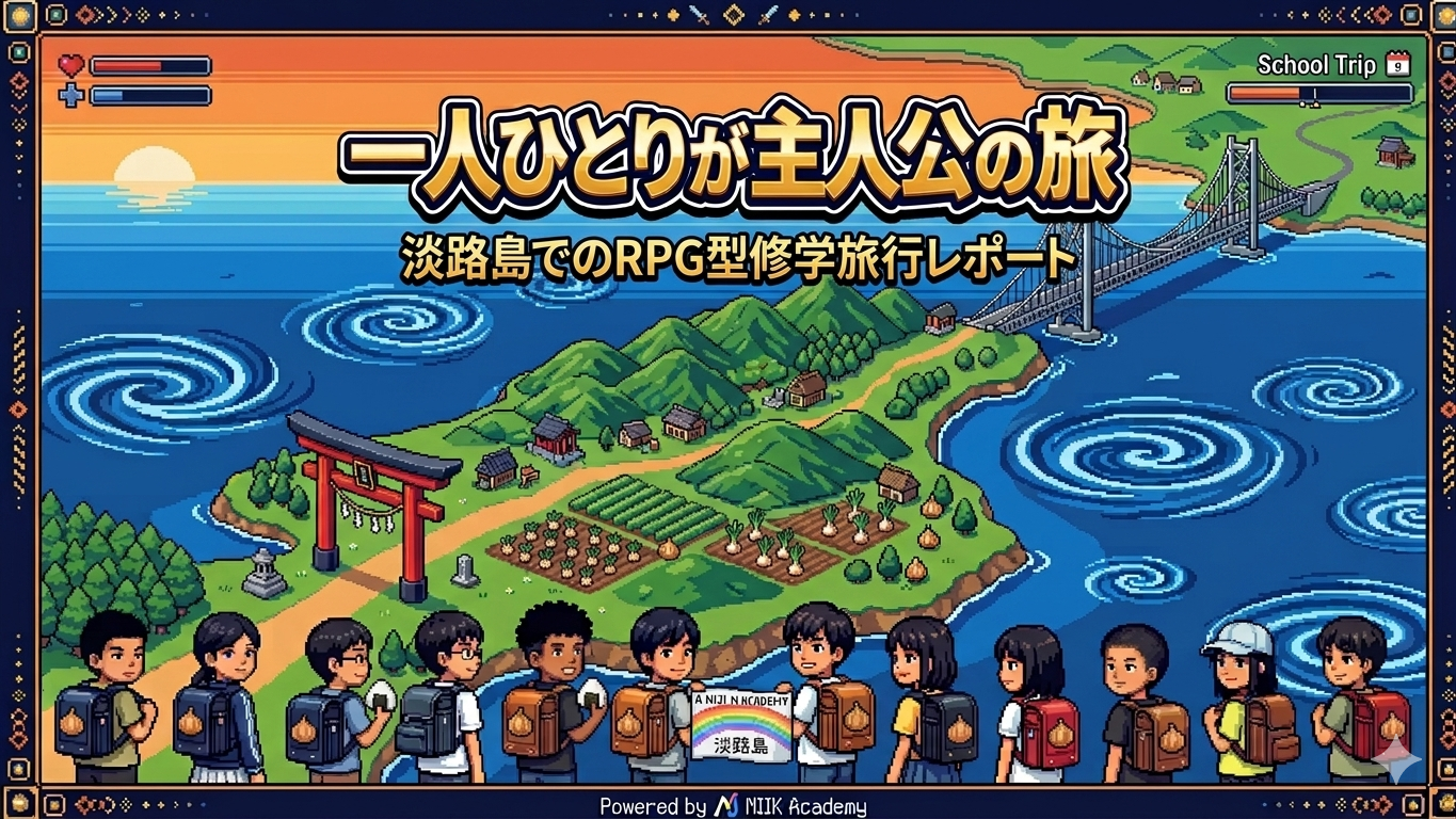 フリー教育 ニイル研究 淡路島でのRPG型修学旅行レポート～南あわじ市と挑んだ7つのミッション