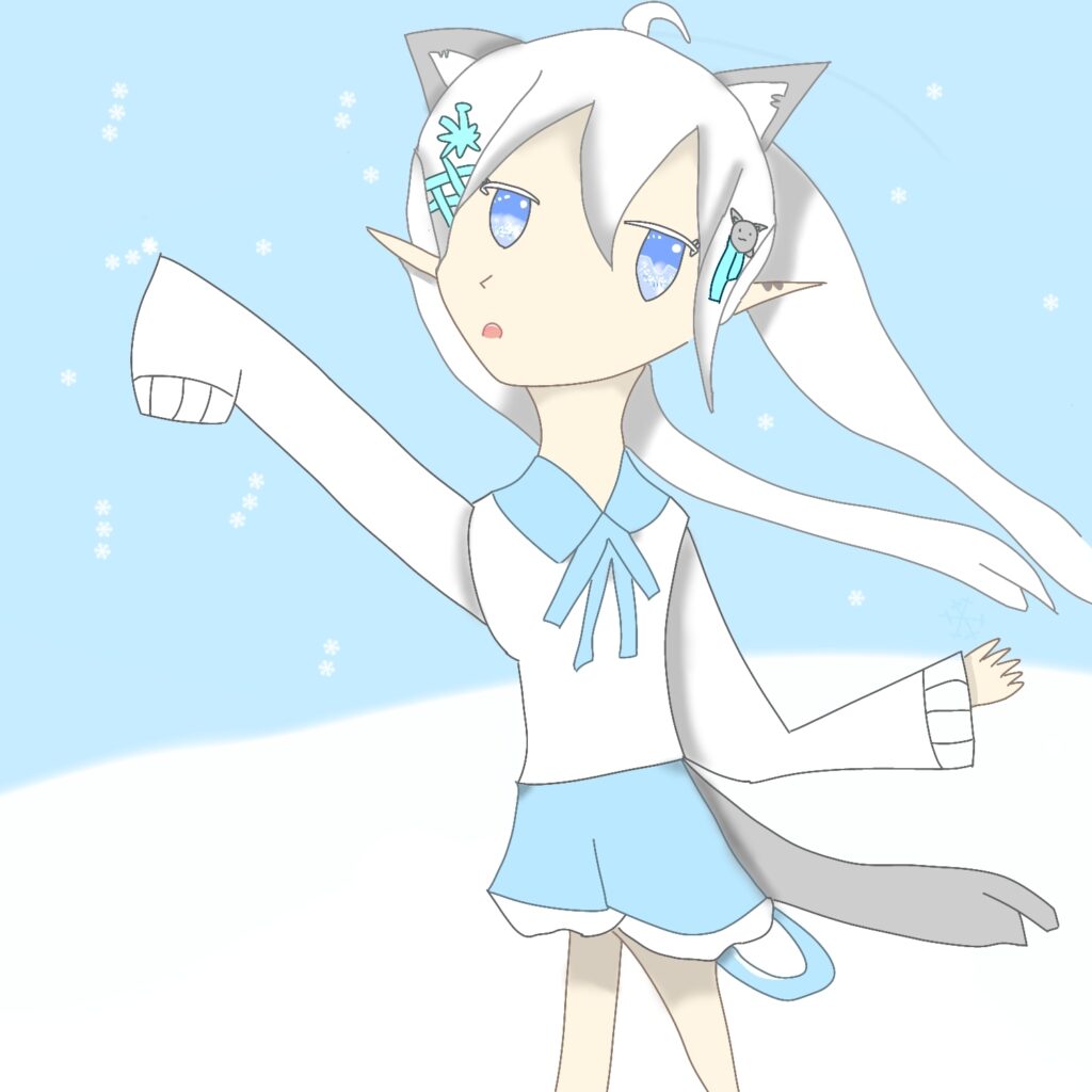 狼ゆき、りんちゃんイラスト