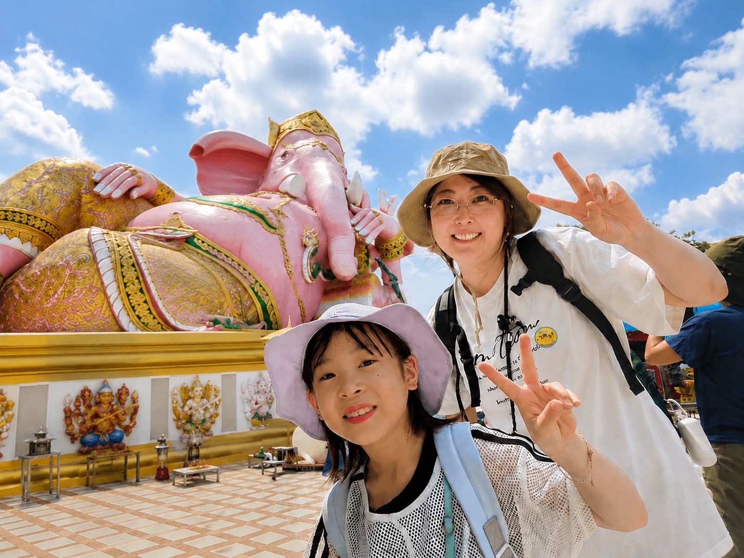 家族で旅行をした時の写真