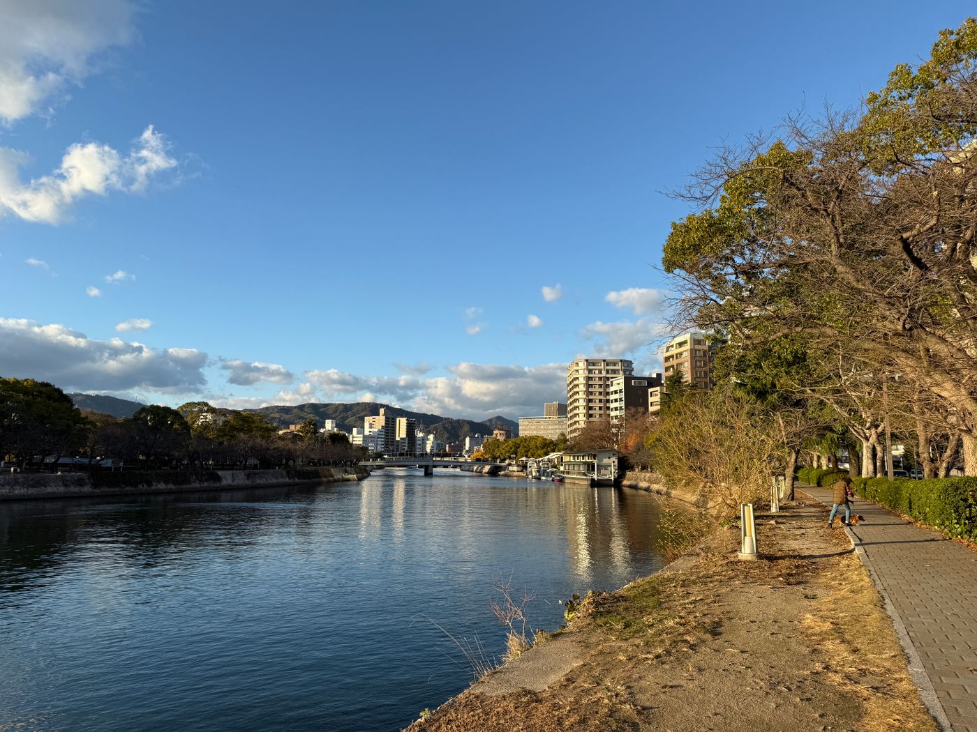 川沿いの散歩道
