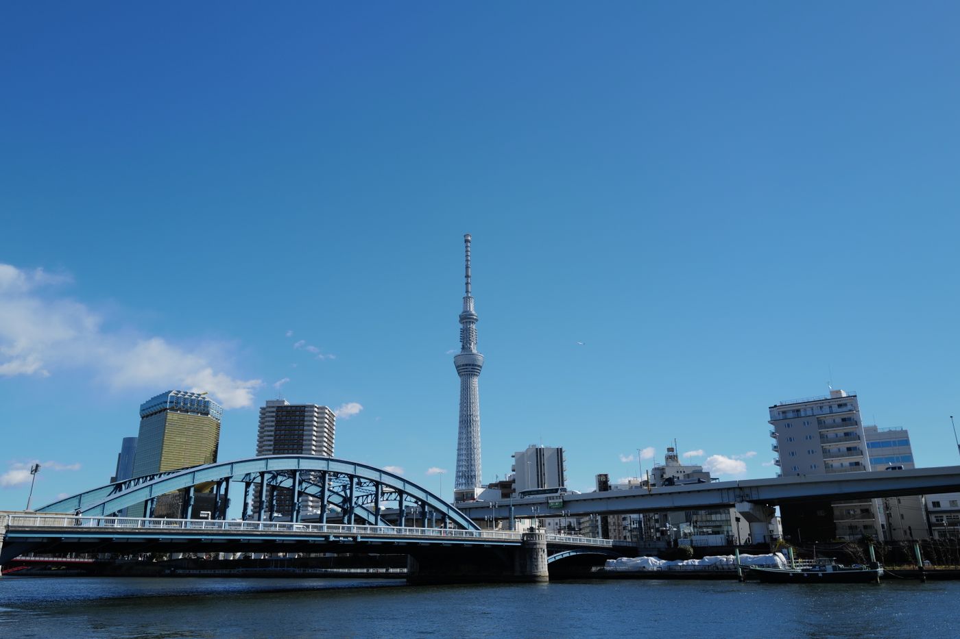 東京の水辺の街並み
