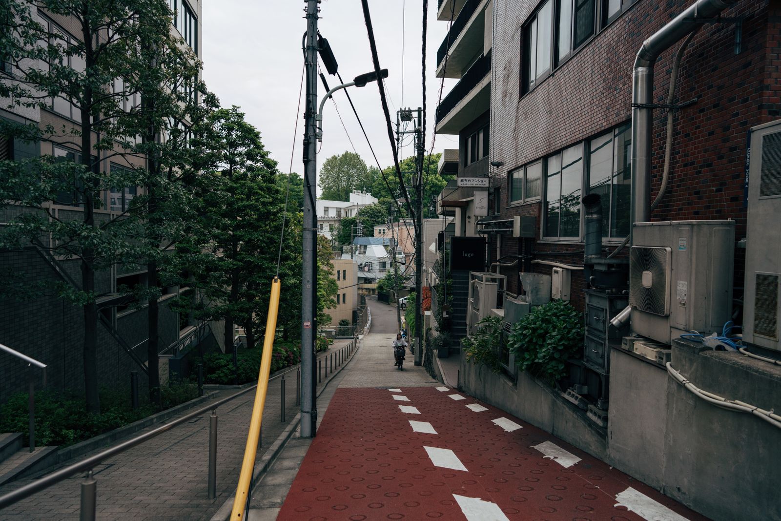 自転車道のある通り