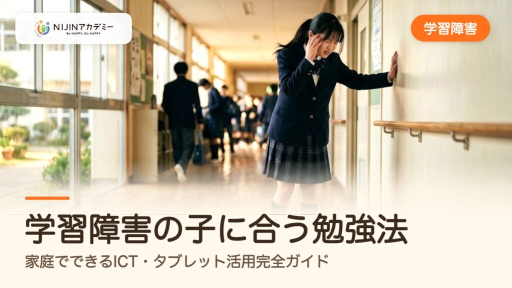 学習障害の子に合う勉強法｜家庭でできるICT・タブレット活用完全ガイド