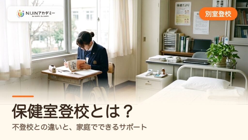 保健室登校とは？不登校との違いと、家庭でできるサポート