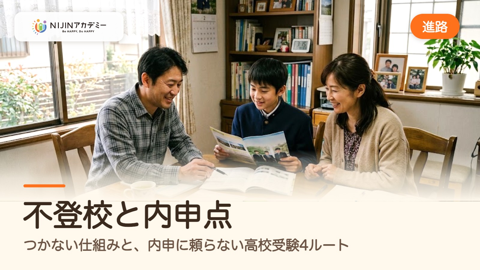 不登校と内申点｜つかない仕組みと、内申に頼らない高校受験4ルート
