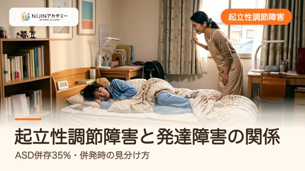 起立性調節障害と発達障害の関係｜ASD併存35%・併発時の見分け方