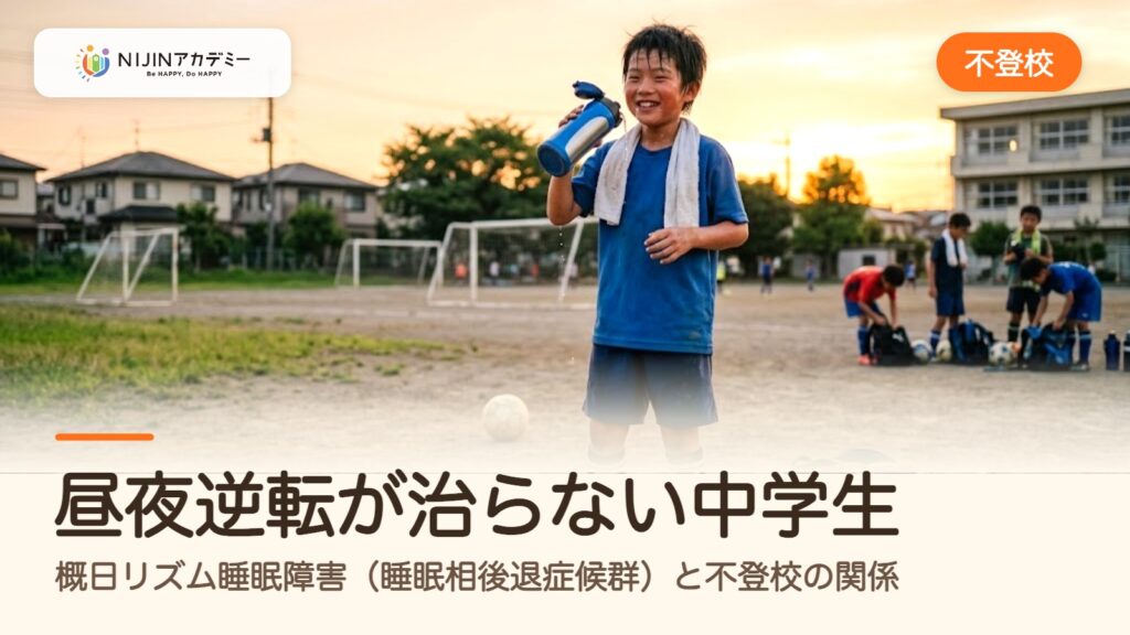昼夜逆転が治らない中学生――概日リズム睡眠障害（睡眠相後退症候群）と不登校の関係