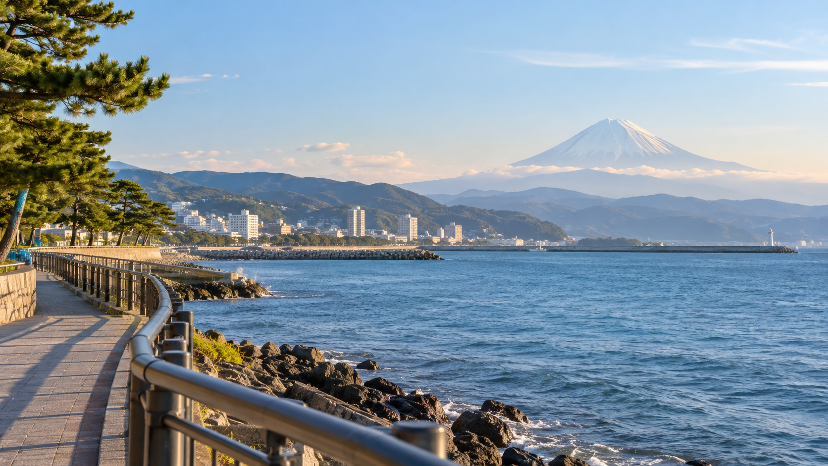 沼津市の自然と街の景色