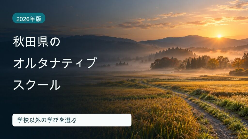 秋田県でオルタナティブスクールを探すには