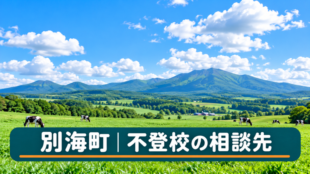 別海町の相談先記事用に生成した明るい北海道の風景と記事タイトル