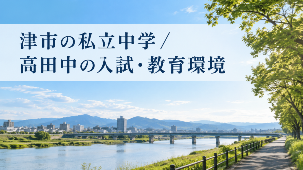 津市の私立中学 高田中学校の入試と教育環境を紹介する記事用サムネイル