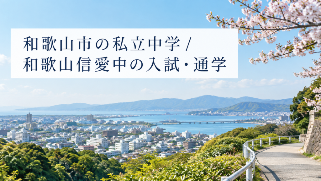 和歌山市の私立中学 和歌山信愛中学校の入試と通学を紹介する記事用サムネイル