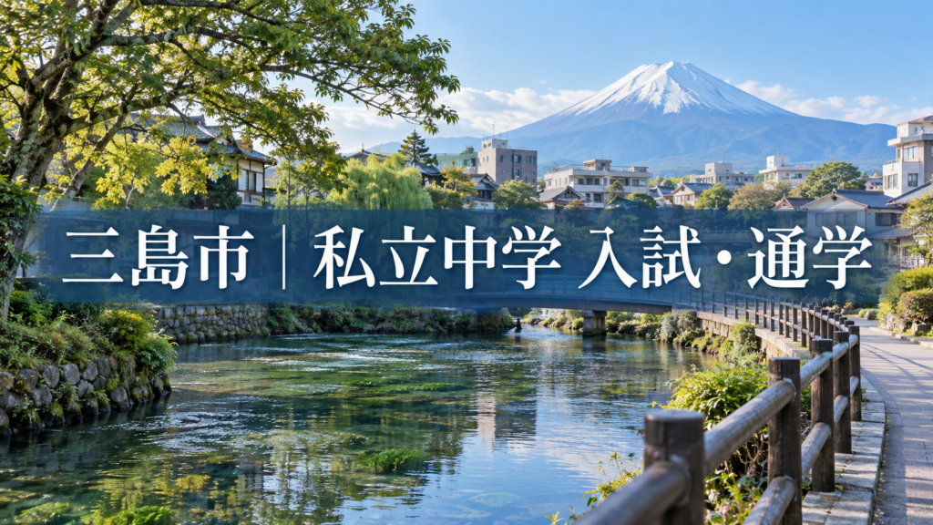 三島市の私立中学 日本大学三島中学校の入試と通学を紹介する記事用サムネイル