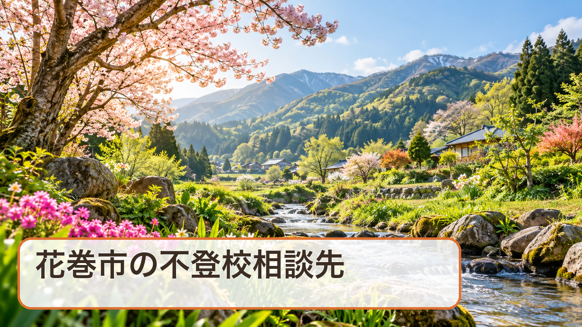 花巻市の不登校相談先をテーマにした明るい風景写真