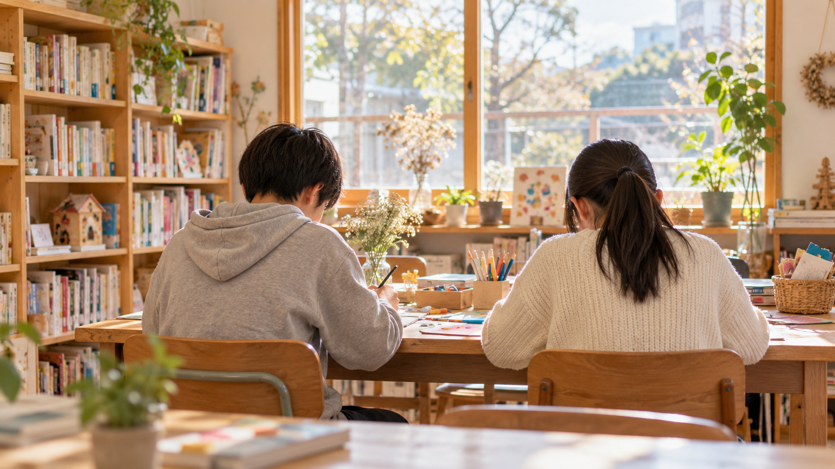 落ち着いて話せる教育相談室のイメージ