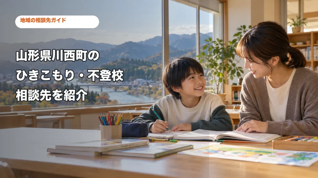 山形県川西町のひきこもり・不登校相談先を紹介する記事サムネイル