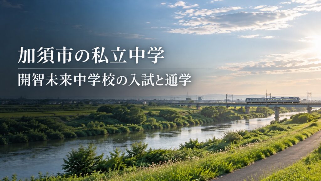 加須市の私立中学と開智未来中学校の入試・通学を紹介する記事用サムネイル