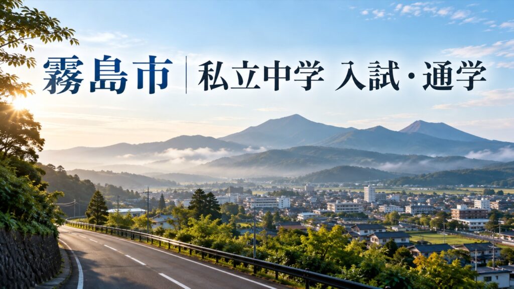 霧島市の私立中学 鹿児島第一中学校の入試と通学を紹介する記事用サムネイル