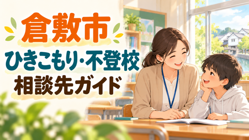 倉敷市のひきこもり・不登校相談先を紹介する記事のサムネイル