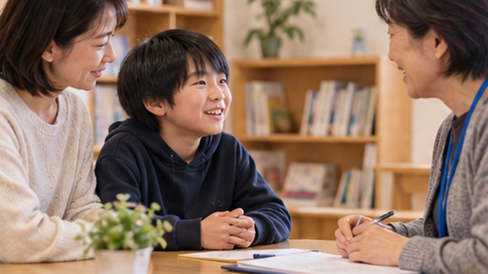 地域の教育相談で利用できる明るい室内