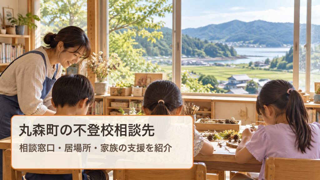 丸森町の相談先を紹介する、子どもたちが学ぶ明るい居場所の写真