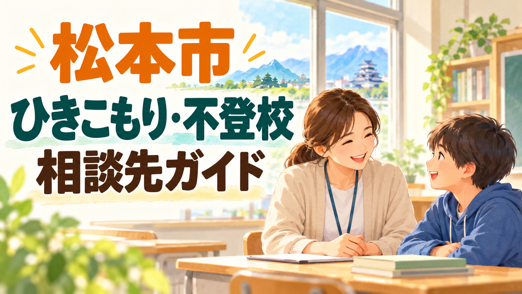松本市のひきこもり・不登校相談先を紹介する記事のサムネイル