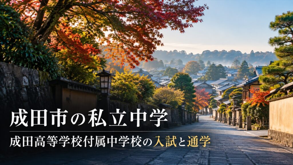 成田市の私立中学と成田高等学校付属中学校の入試・通学を紹介する記事用サムネイル