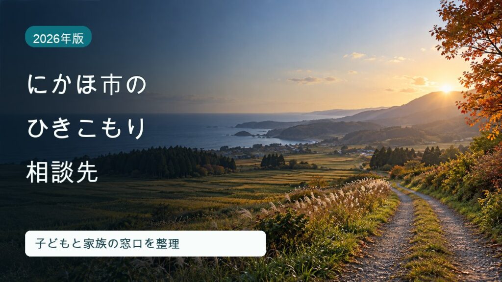 にかほ市のひきこもり相談先3か所