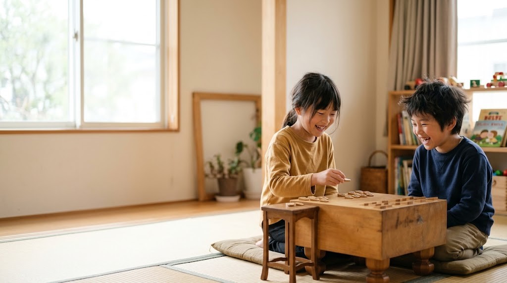 フリースクールの居場所でボードゲームを楽しむ子どもたち（春日井市の記事・イメージ）