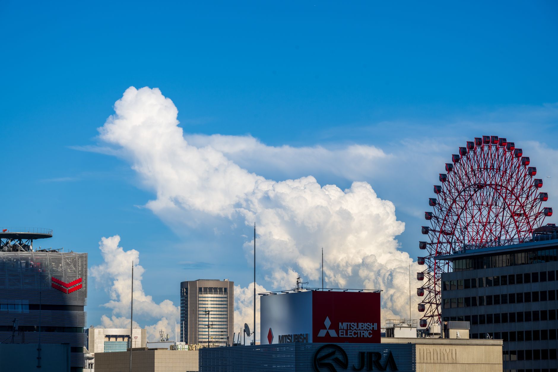 大阪市の街並みと観覧車（写真はイメージです）