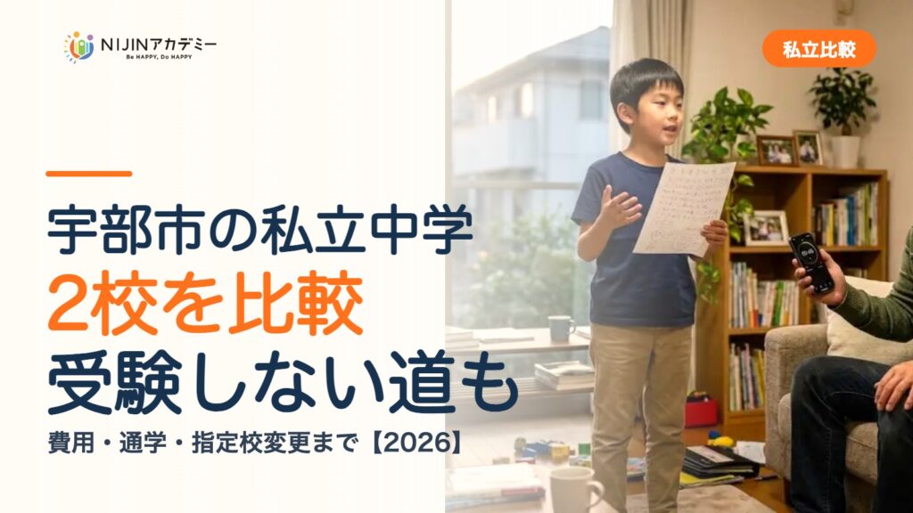 宇部市の私立中学2校を比較｜受験しない道・費用・指定校変更