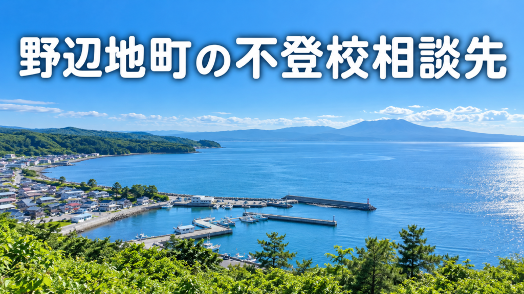 野辺地町の風景を背景にした不登校相談先の記事サムネイル