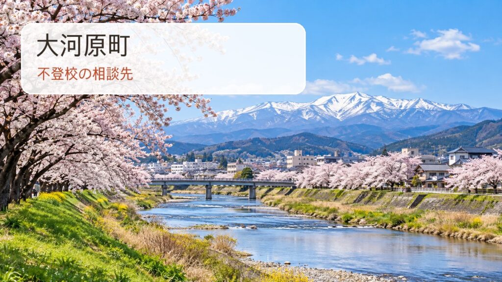 大河原町の不登校相談先を案内するサムネイル