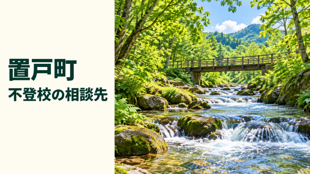 置戸町の不登校相談先。森と清流の風景
