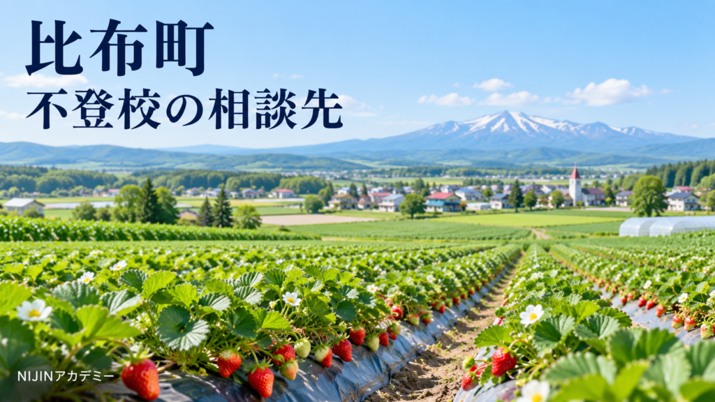 比布町の風景と不登校の相談先