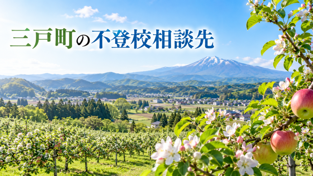 三戸町の海岸や自然風景を背景にした不登校相談先記事のサムネイル