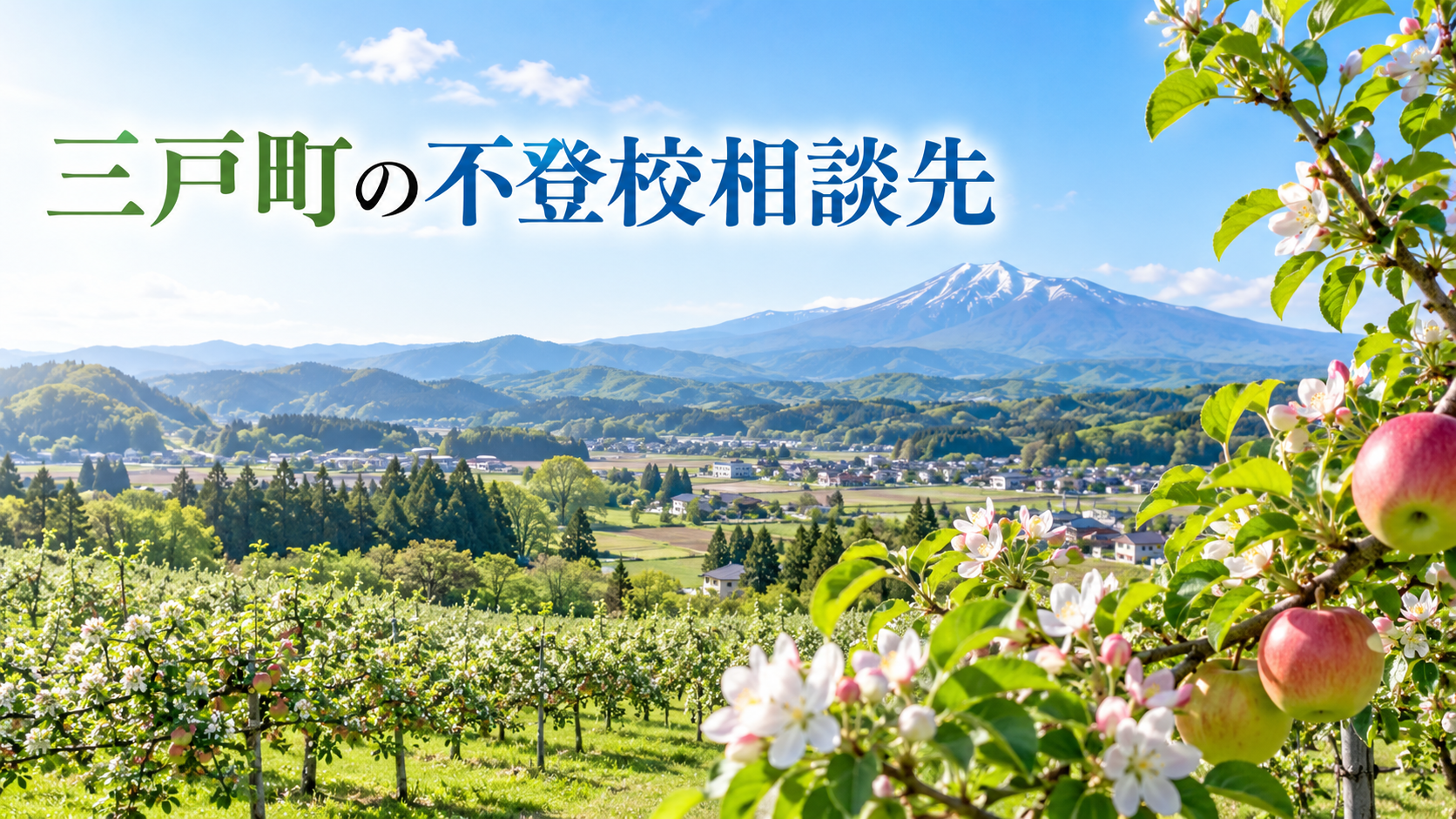 三戸町の海岸や自然風景を背景にした不登校相談先記事のサムネイル