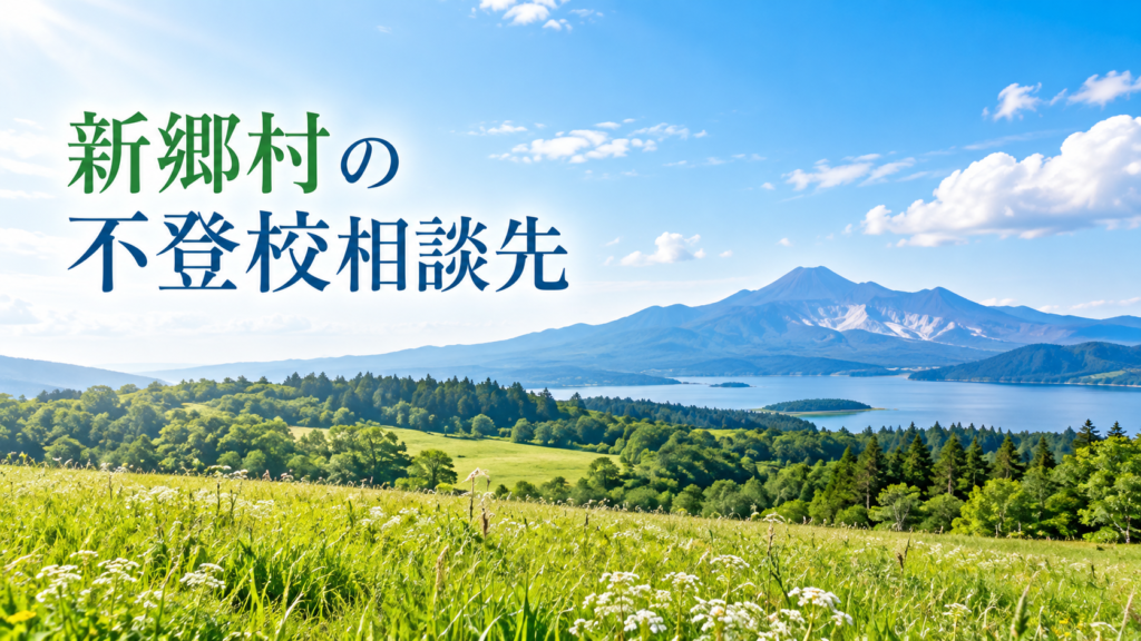 新郷村の高原と緑の自然風景を描いた不登校相談先記事のサムネイル