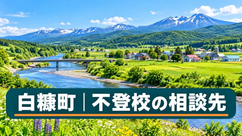 白糠町の相談先記事用に生成した明るい北海道の風景と記事タイトル