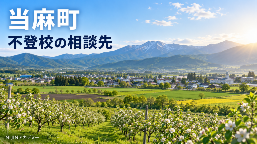 当麻町の風景と不登校の相談先