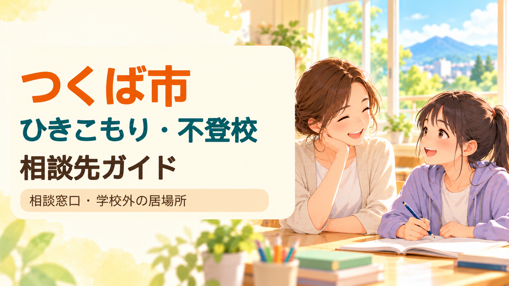 つくば市のひきこもり・不登校相談先の記事サムネイル