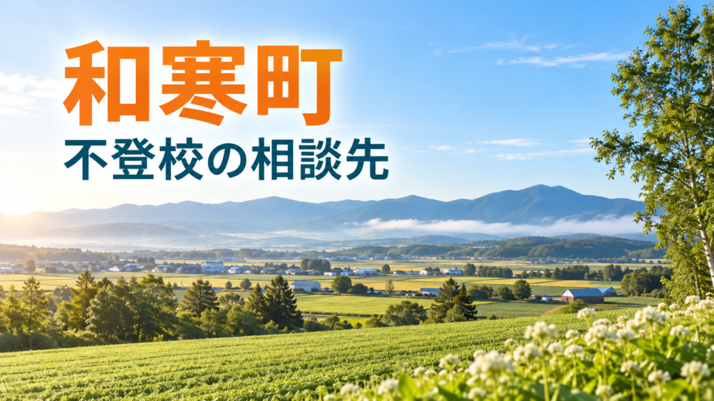 和寒町の明るい風景と不登校の相談先