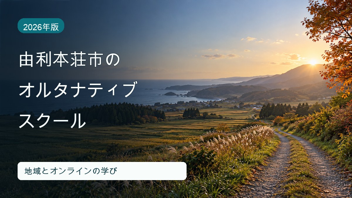 由利本荘市のオルタナティブスクールの選び方