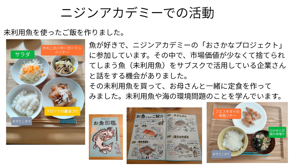 ニジアカでの活動